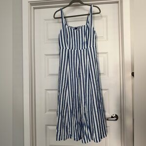 Old Navy Blue and White Striped Dress